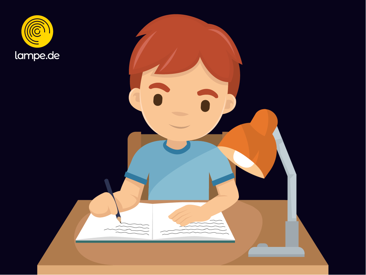 Desk lamps for right-handers