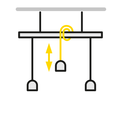 Adjustable lamp cord