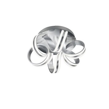 Ceiling Light Trio Leuchten CARRERA LED aluminium, 1-light source