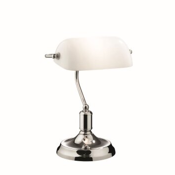 Ideal Lux LAWYER Table Lamp chrome, 1-light source