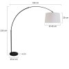 Steinhauer LILAC Floor Lamp black, 1-light source