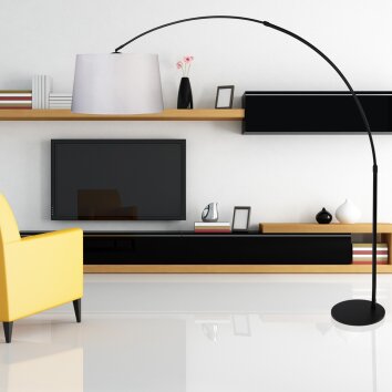 Steinhauer LILAC Floor Lamp black, 1-light source