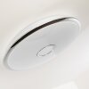Alar Ceiling Light LED chrome, white, 1-light source, Remote control