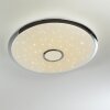 Alar Ceiling Light LED chrome, white, 1-light source, Remote control