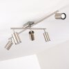 ZUOZ Ceiling Light chrome, matt nickel, 5-light sources