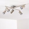 ZUOZ Ceiling Light chrome, matt nickel, 5-light sources