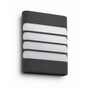 Philips myGarden RACCOON wall light LED anthracite, 1-light source