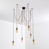 ZAROW Pendant Light brown, brass, 6-light sources