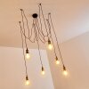 ZAROW Pendant Light brown, brass, 6-light sources