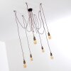 ZAROW Pendant Light brown, brass, 6-light sources