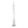Leuchten-Direkt WAVE floor lamp LED stainless steel, 3-light sources, Remote control