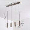 Zuoz Pendant Light matt nickel, 4-light sources