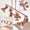 Lichinga Pendant Light rust-coloured, 4-light sources