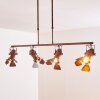 Lichinga Pendant Light rust-coloured, 4-light sources