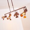 Lichinga Pendant Light rust-coloured, 4-light sources