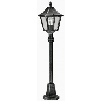 Albert 4128 outdoor floor lamp black, silver, 1-light source