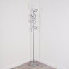 LAVACA Floor Lamp LED silver, 2-light sources