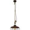 Brilliant PETER pendant light brown, rust-coloured, 1-light source