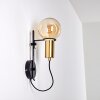 KIREHITO Wall Light gold, brass, black, 1-light source