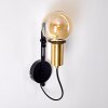 KIREHITO Wall Light gold, brass, black, 1-light source
