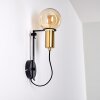 KIREHITO Wall Light gold, brass, black, 1-light source