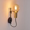 KIREHITO Wall Light gold, brass, black, 1-light source