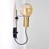 KIREHITO Wall Light gold, brass, black, 1-light source
