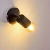 Ajaccio Wall Light black, 1-light source