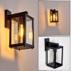 TIEVA outdoor wall light black, 1-light source