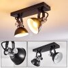 Gudo Ceiling Light black, silver, 2-light sources