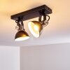 Gudo Ceiling Light black, silver, 2-light sources
