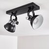 Gudo Ceiling Light black, silver, 2-light sources