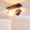 Gudo Ceiling Light black, silver, 2-light sources