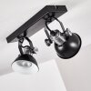 Gudo Ceiling Light black, silver, 2-light sources