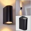 NORRELOGUM Outdoor Wall Light black, 2-light sources
