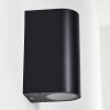NORRELOGUM Outdoor Wall Light black, 2-light sources