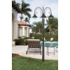 Faro Nautica lamppost rust-coloured, 3-light sources