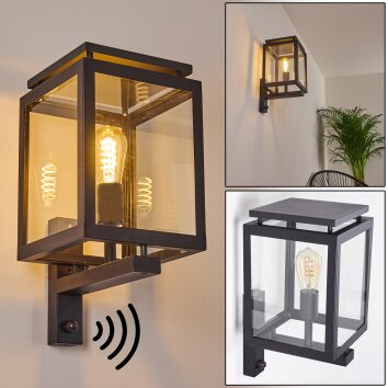 Greensboro Outdoor Wall Light black, 1-light source, Motion sensor