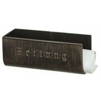 Albert newspaper holder brown, brass