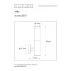Lucide KIBO wall light aluminium, 1-light source