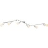 Globo ceiling light chrome, glass, 6-light sources