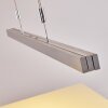 Airolo Pendant Light LED chrome, matt nickel, 3-light sources