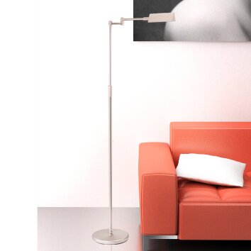 Steinhauer MEXLITE floor lamp LED stainless steel, 1-light source