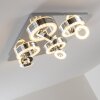 Lakeshore ceiling light LED chrome, 8-light sources
