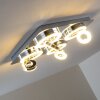 Lakeshore ceiling light LED chrome, 8-light sources