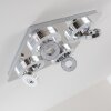 Lakeshore ceiling light LED chrome, 8-light sources