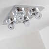 Lakeshore ceiling light LED chrome, 8-light sources