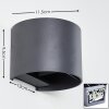 Badajoz Wall Light LED anthracite, 1-light source