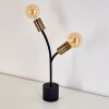 Duvin Table Lamp black-gold, 2-light sources