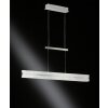 Wofi ARLON pendant light LED silver, 2-light sources